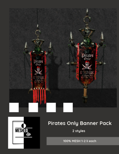 MeshedUp: "Pirates Only" Banner  Pack