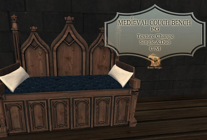 ^TD^ Medieval Couch Bench(PG)