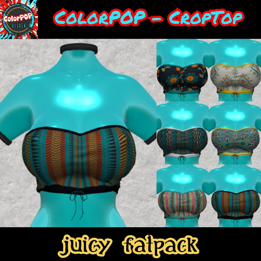 ColorPOP - CropTop - Reborn Juicy FATPACK