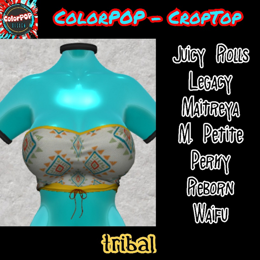 ColorPOP - CropTop - Tribal