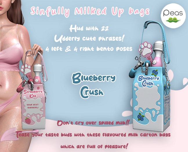 P e a s.Sinfully Milked Up Blueberry Crush Bag