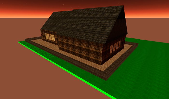 Rustic Wood Plank House (boxed)