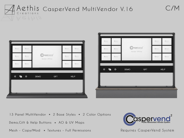 [AC] CasperVend MultiVendor V.16 - 13 Panel Rectangle