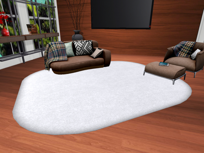 White mesh carpet