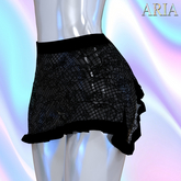 Black Floral Lace Skirt