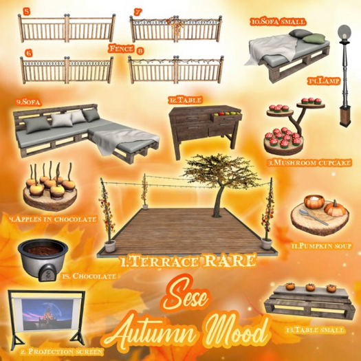 Sese - Autumn Mood full Set + rare ( 15 pcs )