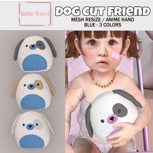 SF Dog Cut Friend - Blue