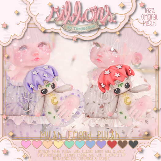 {Ribbons} Mush Friend Plush {Box}