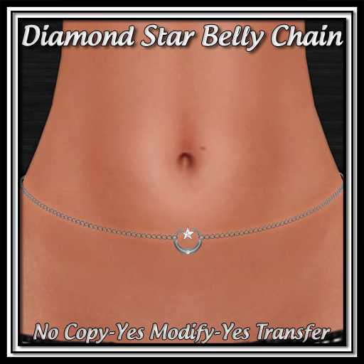 *ICED* Diamond Star Belly Chain