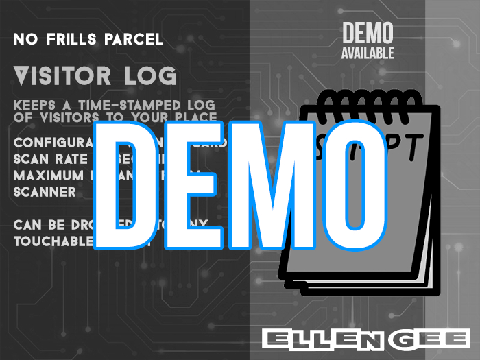 ELLEN GEE's Visitor Log DEMO