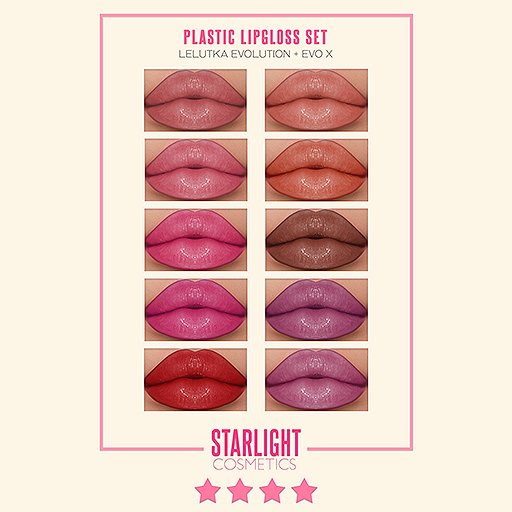 Starlight. Plastic Lipgloss Set - [LeLEvo/X][UNPACK]