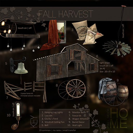 Pixel Mode - Fall Harvest - Windmill Ceiling Fan