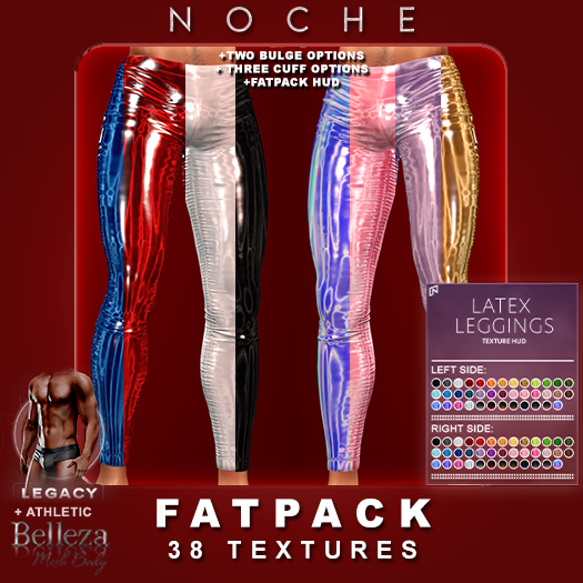 Noche. Latex Leggings Fatpack