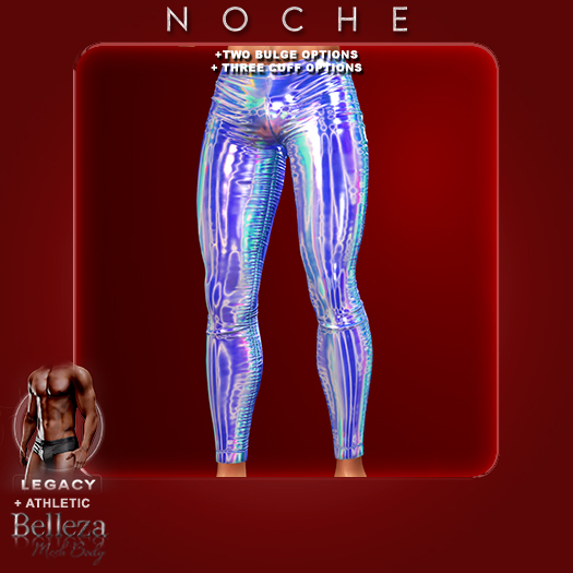 Noche. Latex Leggings Iridescent