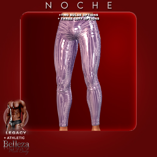 Noche. Latex Leggings Purple