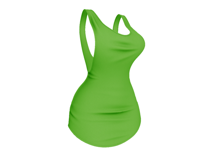 REVOLUTION - Tank Dress (Lime)