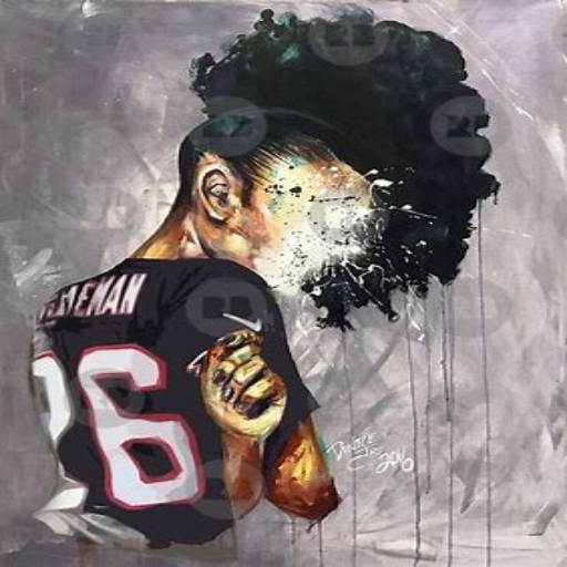 [CC] 'She A Sports Fan' painting