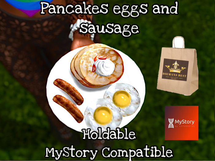 To go meal pancakes sausage & eggs {MyStory} Holdable 