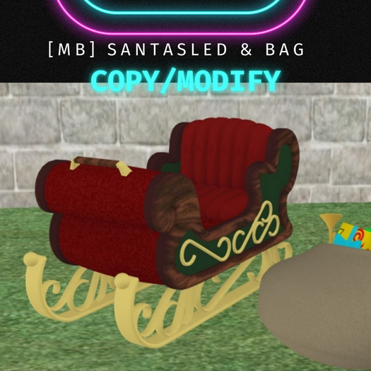 {MB} SantaSled & bag xmas