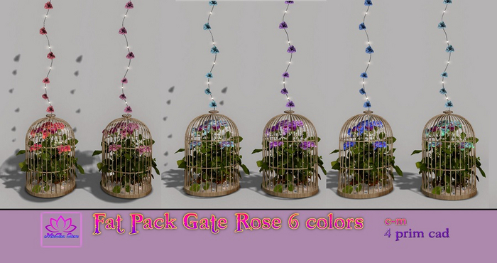 MICSHA-FAT PACK GATE ROSE 6 COLORS