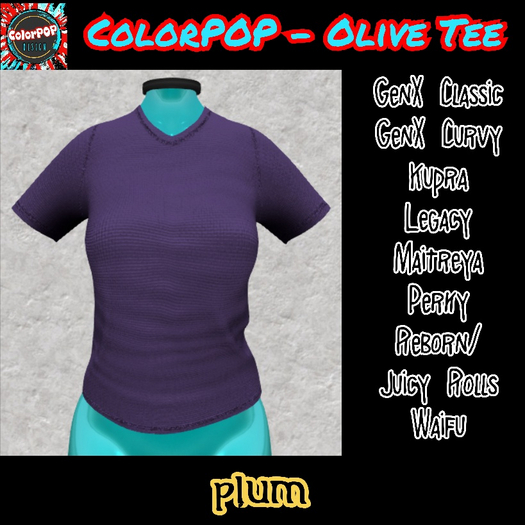 ColorPOP - Olive Tee - Plum