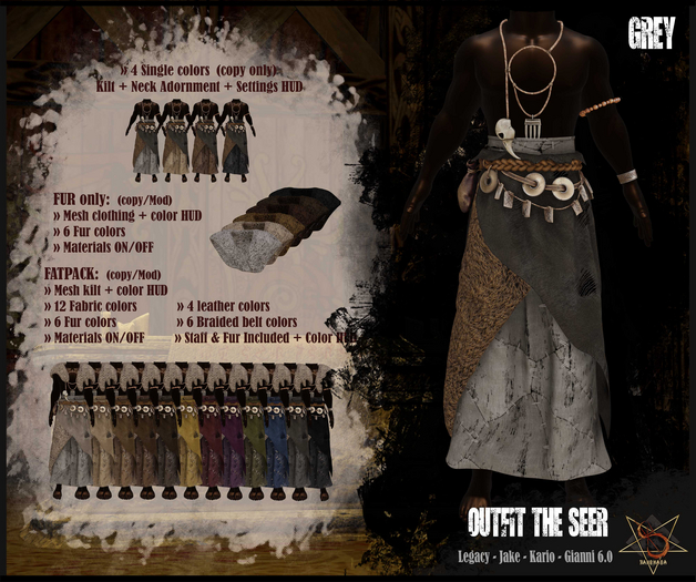 //RKS// Outfit The Seer - Light Gray