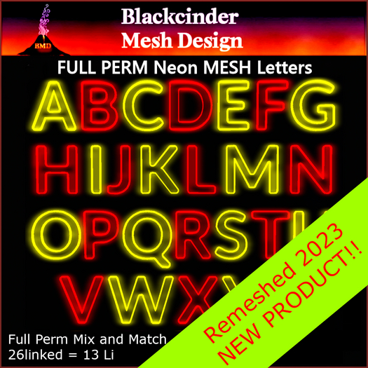 BMD Double Neon Letters