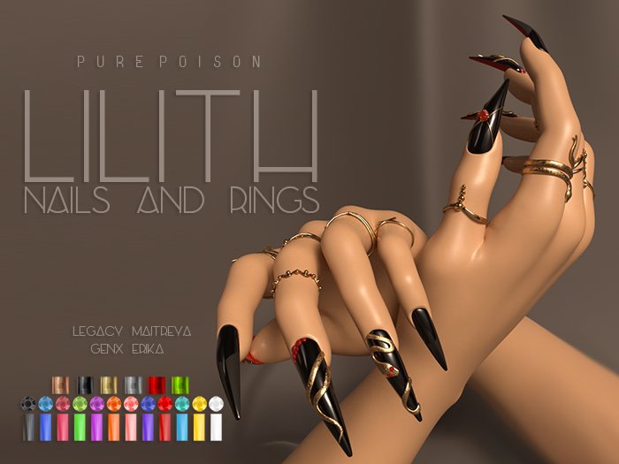 Pure Poison - Lilith Rings & Nails - Unpack
