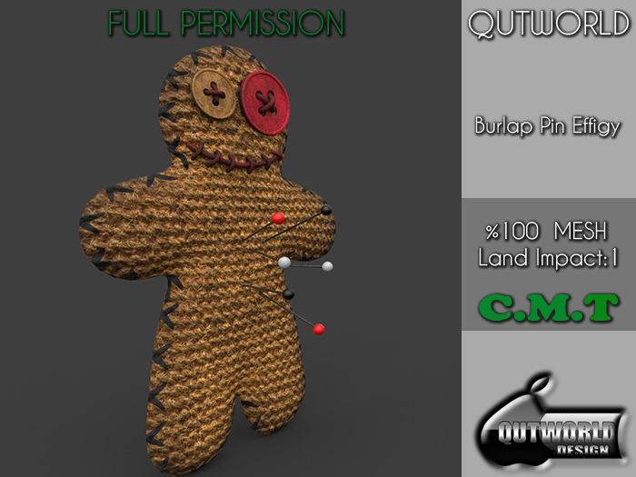 .::QUTWORLD Burlap Pin Effigy::.FP