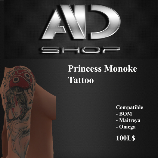 {AD}Princess Mononoke Tattoo 