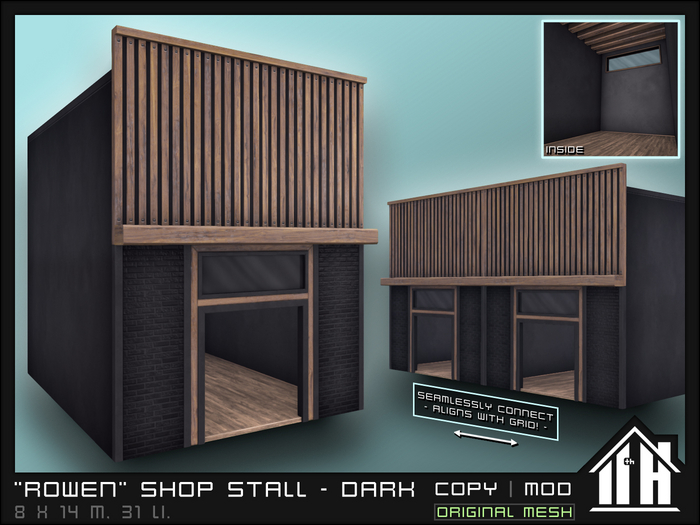 11th House - "Rowen" Shop Stall - Dark - DEMO