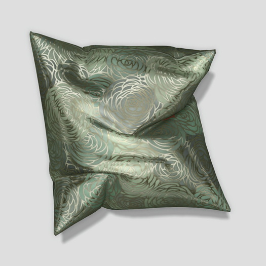 Pomegranate Bouquet Pillow - Sage