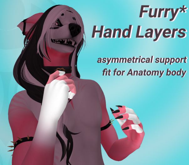 [zM] Furry Hand Layers - Anatomy (v1.1)