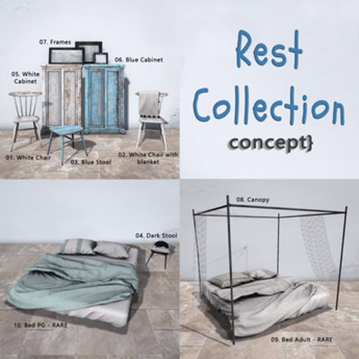 Concept}*04.  Rest Collection - Dark Stool