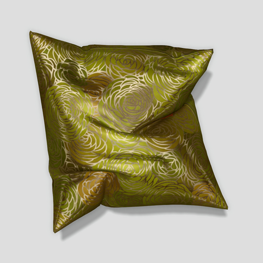 Pomegranate Bouquet Pillow - Moss