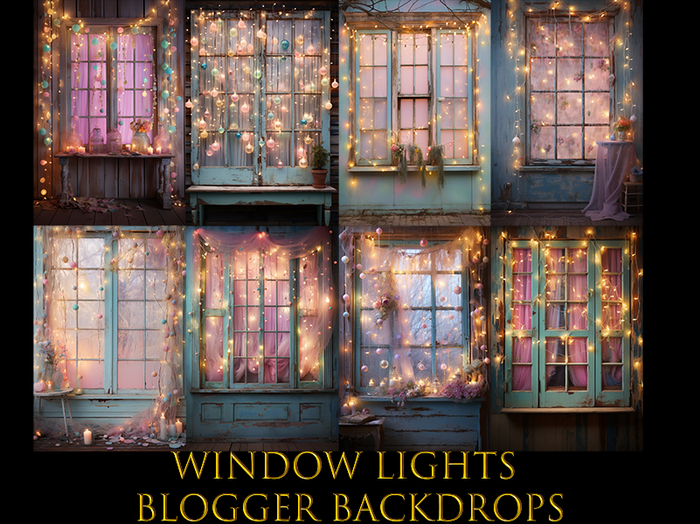 SATO - Window Lights Blogger backdrop Textures