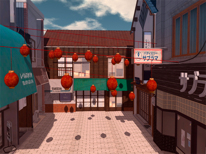 LOP Japanese Street Backdrop
