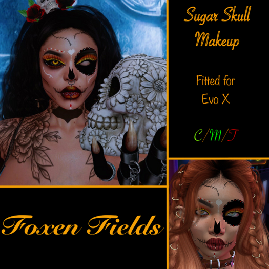 Foxen Fields - Sugar Skull Makeup