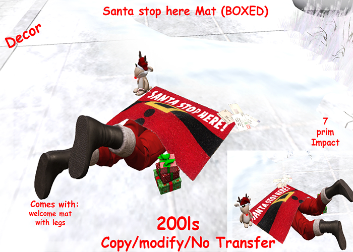Santa stop here Mat (BOXED)