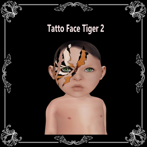 Tattoo face tiger 2