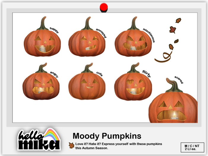 [HELLO MIKA] Moody Pumpkins - Fatpack