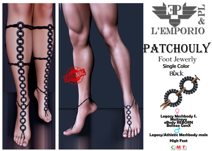 L'Emporio&PL::*Patchouli*:: Foot Jewerly -BLACK -