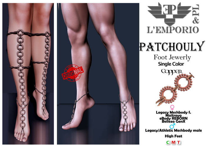 L'Emporio&PL::*Patchouli*:: Foot Jewerly - COPPER -