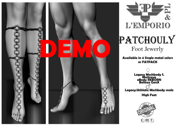 D*E*M*O L'Emporio&PL::*Patchouli*:: Foot Jewerly