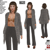 WOOL JACKET OUTFIT,CL&MESH BODY