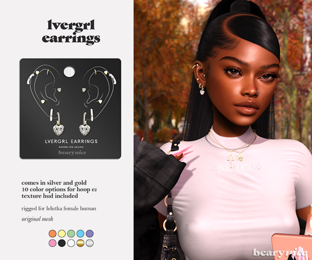 beary.// lvrgrl earrings -  fatpack 