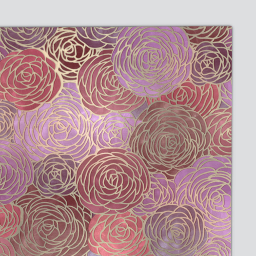 Pomegranate Bouquet Rug - Rose Garden