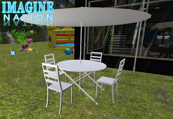 Imagine Outdoor Dining Set-white