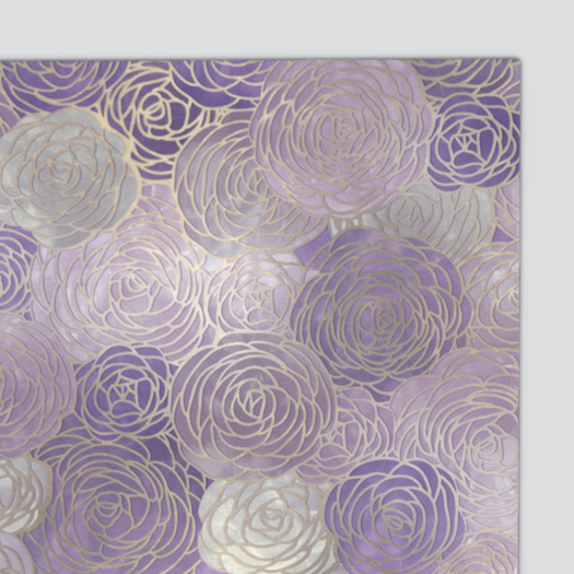 Pomegranate Bouquet Rug - Lavender