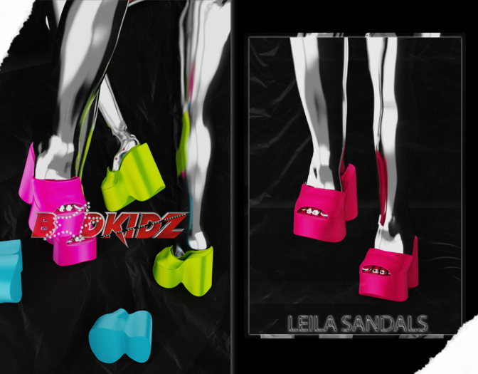 #BADKIDZ ~Leila Sandals "Gum"